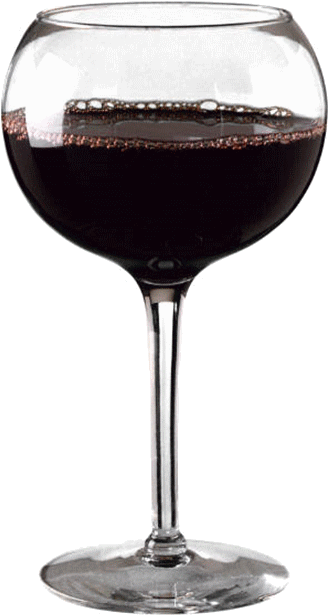 Kim Estell - Burgundy Red Wine Glass (367x654), Png Download