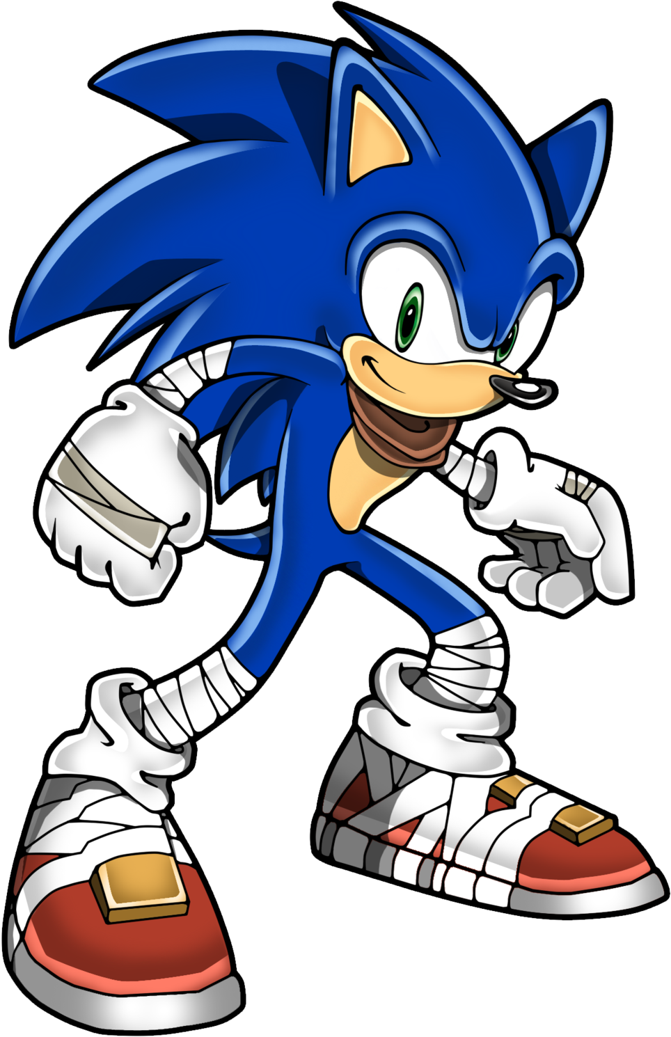 Sonic Boom Drawing At Getdrawings - Sonic Boom Sonic 2d (1024x1565), Png Download