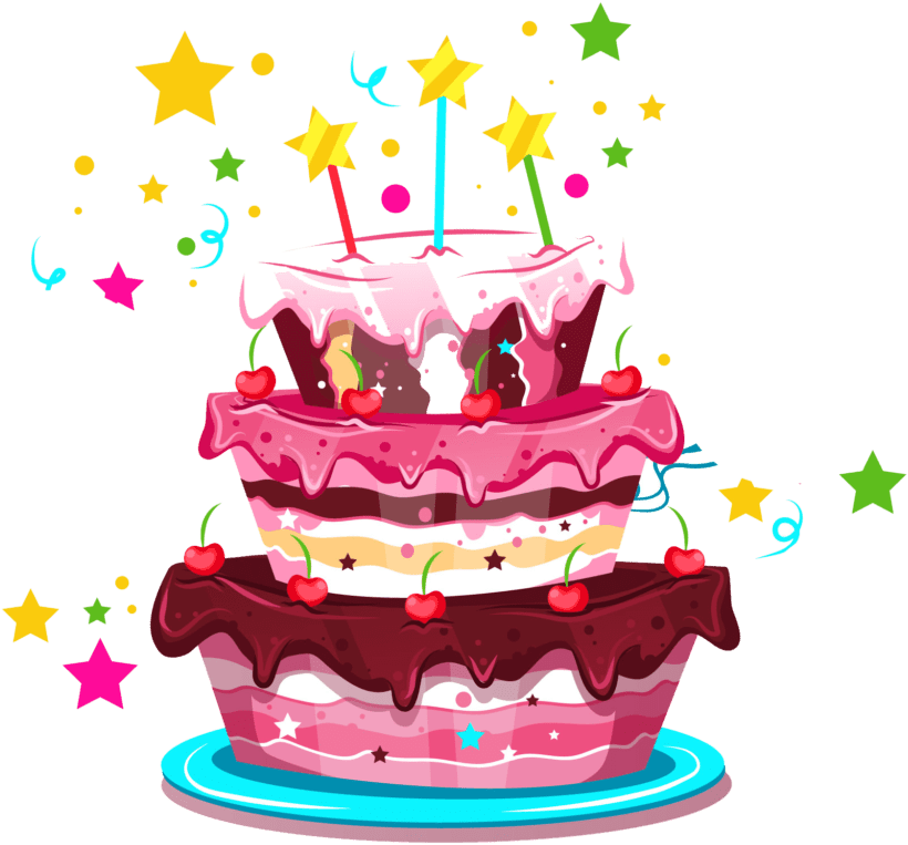 Cake Happy Birthday Png (1024x1024), Png Download