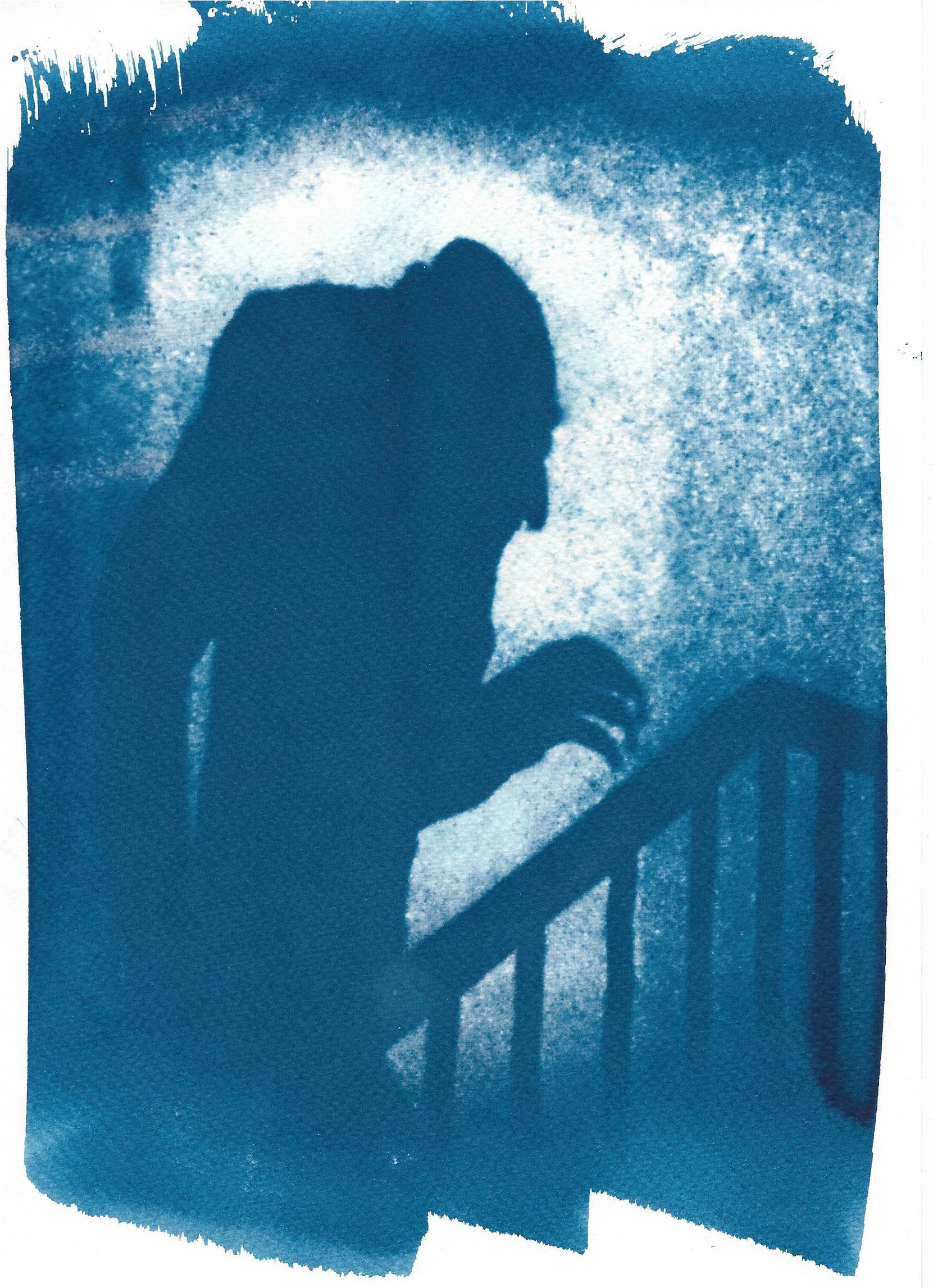 Limited Edition, Nosferatu Film Still Cyanotype, Shadow - Nosferatu (1844x2547), Png Download