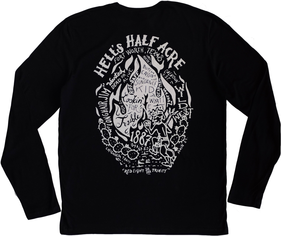 Fort Worth Hells Half Acre T Shirt (1000x1028), Png Download