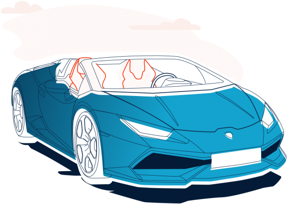 Car - Drawing (618x450), Png Download