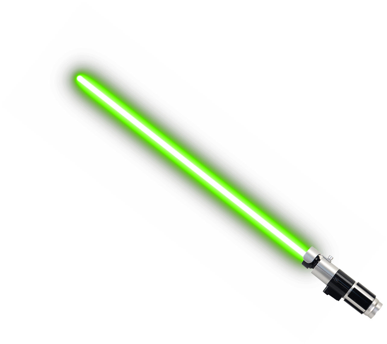 Download Transparent Green Lightsaber Transparent Background Png - Yoda