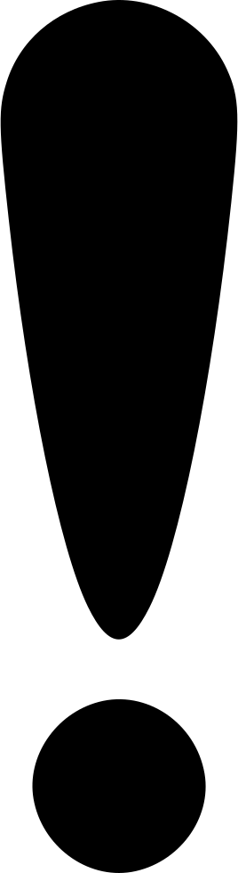 Exclamation Mark Point Warning Attention Comments - Portable Network Graphics (268x980), Png Download