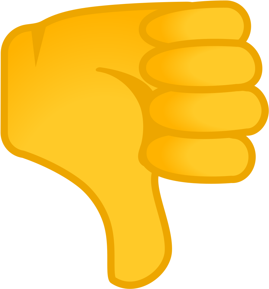 Download Svg Download Png - Thumb Down (1024x1024), Png Download