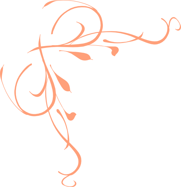 Peach - Peach Flower Clip Art (576x596), Png Download