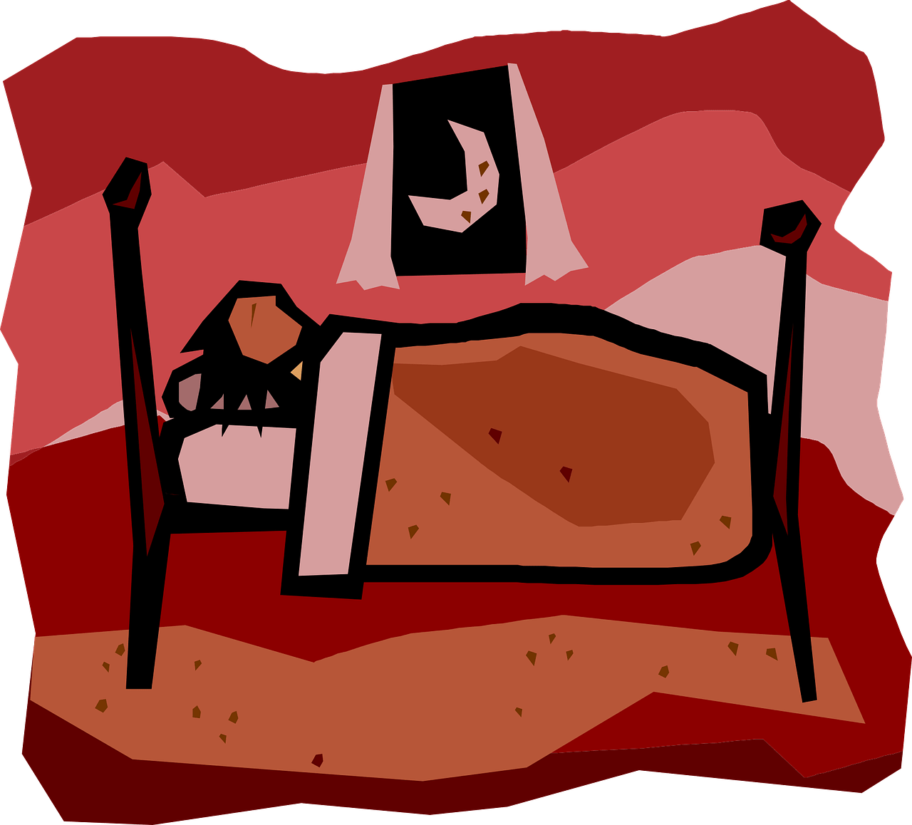 Picture Free Download Anger Clipart Oppositional Defiant - Person Sleeping In Bed Clipart (1280x1158), Png Download