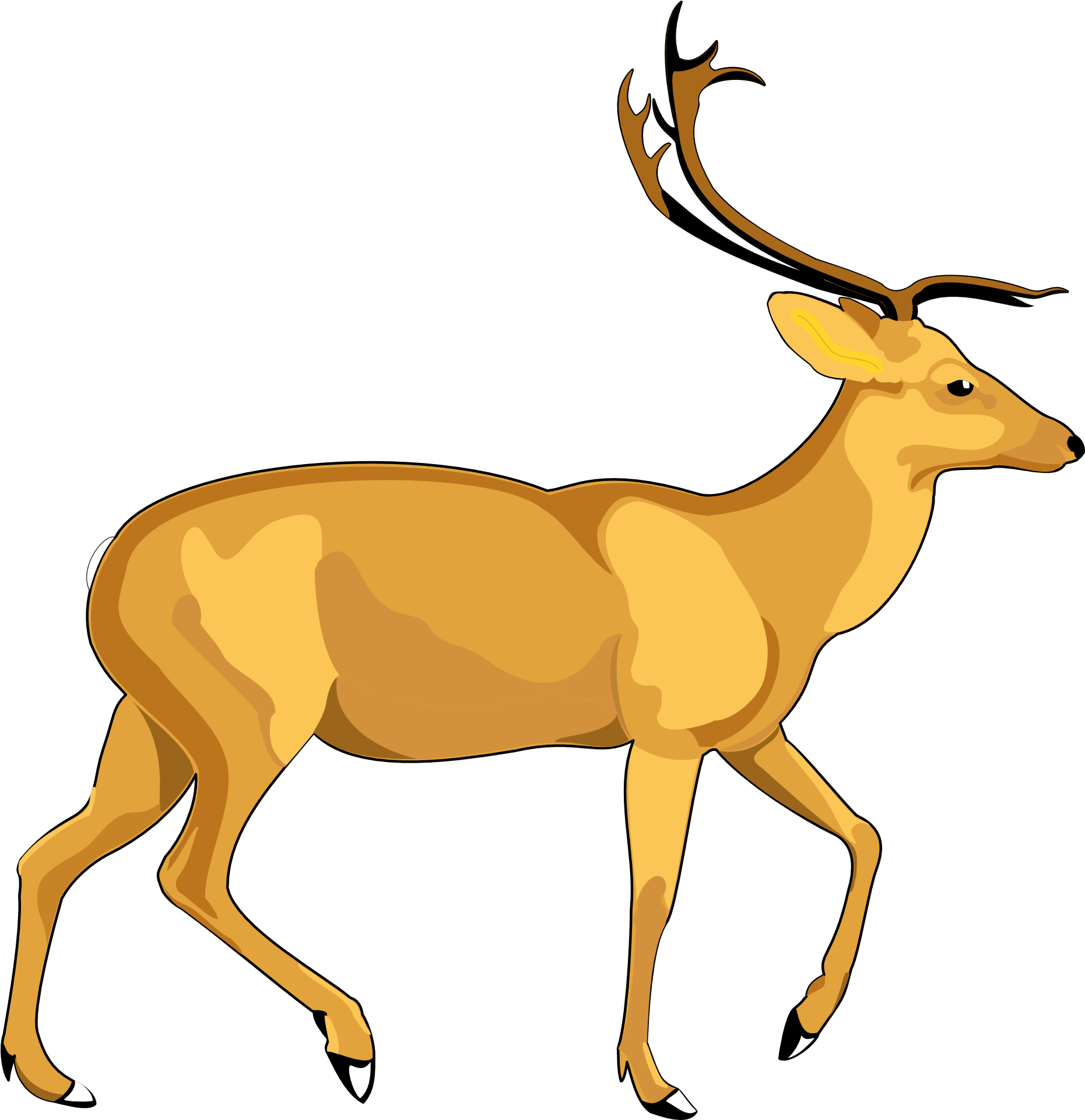 Deer Vector Png (1950x2050), Png Download