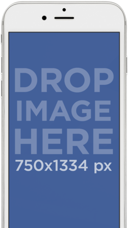 White Iphone 6 Mockup Template With Different Background - Mockup (640x480), Png Download