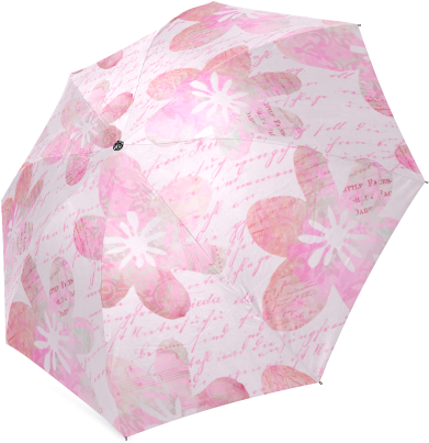 Watercolor Flower Pattern Foldable Umbrella - Umbrella (500x500), Png Download