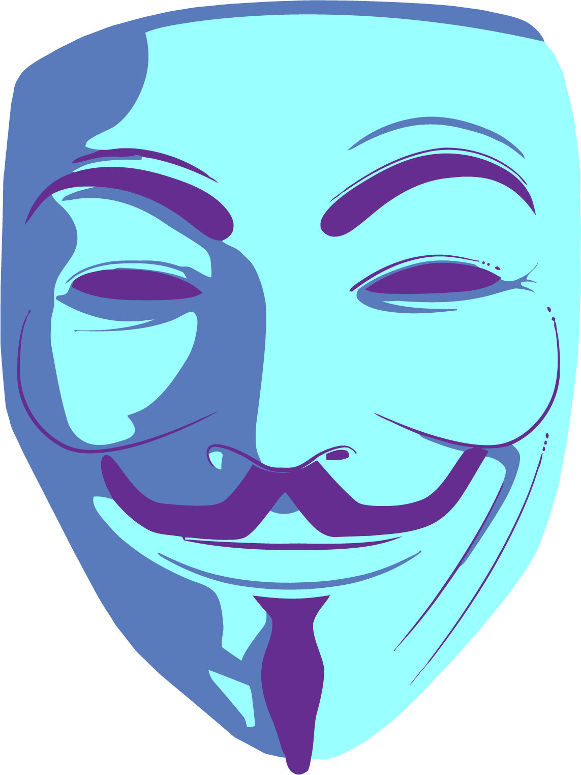 Anonymous Mask Clipart Png Image 02 - Anonymous Mask Transparent (1143x1524), Png Download