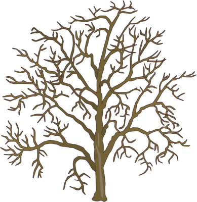 Ian Symbol Dead Tree 1 - Dead Tree Drawing (389x400), Png Download