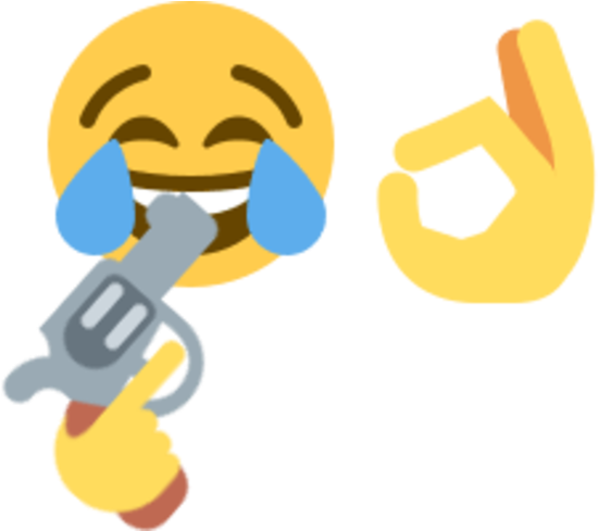 Emoji Suicide (600x488), Png Download