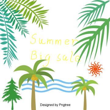 Cartoon Hand-painted Summer Cool Element Pattern, Beaches, - Stiff Little Spinners Vol.3 (lim.ed.) Vinyl Maxi (360x360), Png Download
