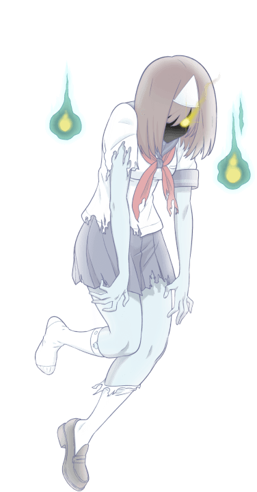 Com/img/characters/ghost - Phantom Girl Yandere Simulator (383x720), Png Download