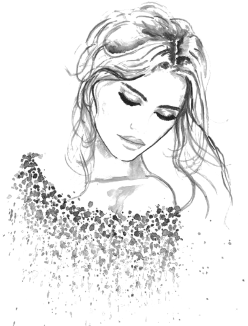 Report Abuse - Hard Drawings Of People (1024x1384), Png Download