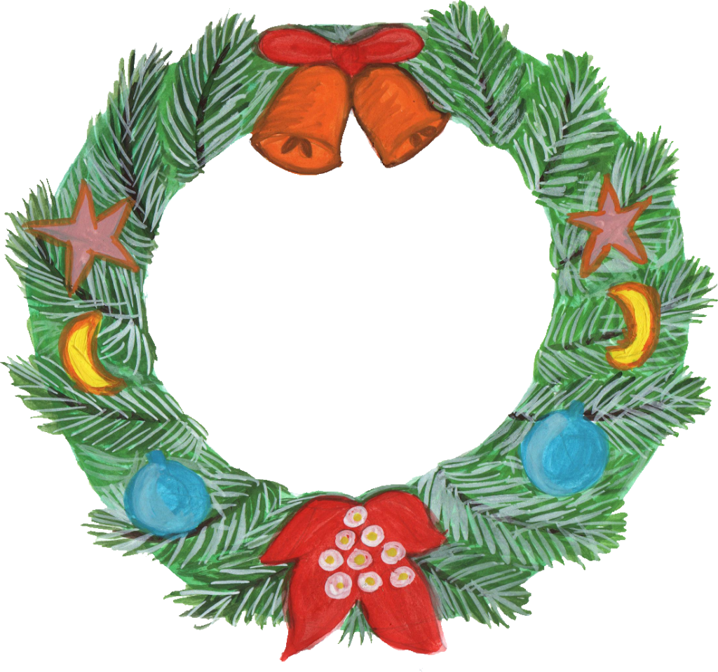 Png File Size - Wreath (1024x958), Png Download