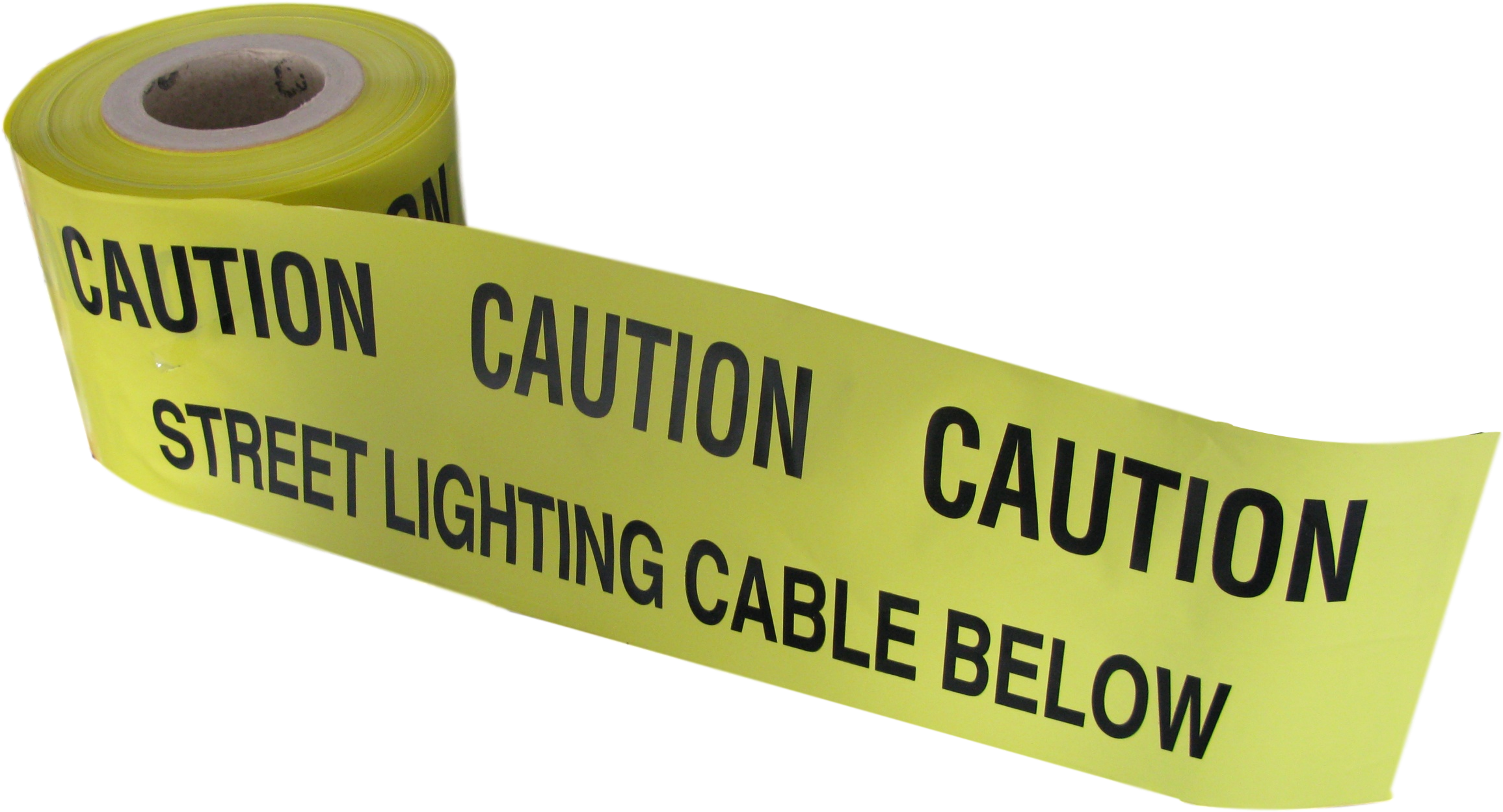 Caution Street Lighting Cable Below Tape 365m X 150mm - Camping Sign (2732x1535), Png Download