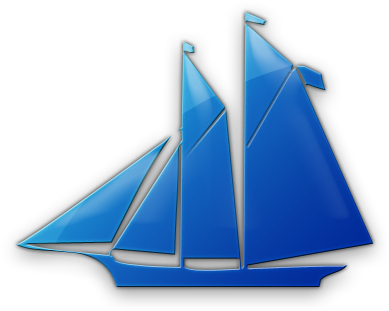 Sailing Boat - Blue Boat Transparent Background (420x420), Png Download