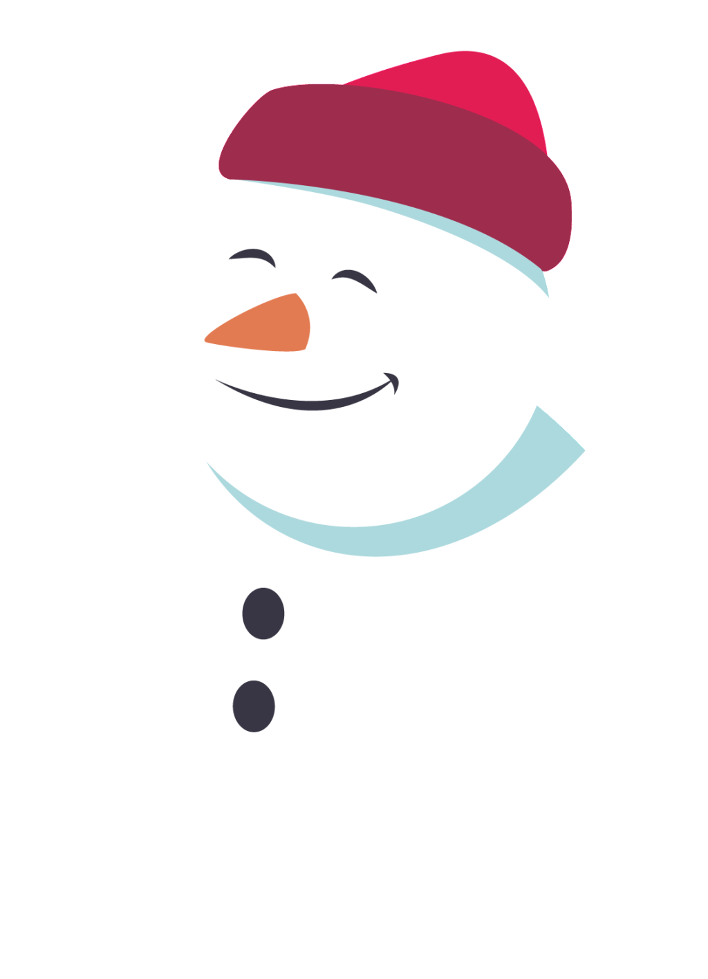 Snowman With Hat Smiling Transparent - Snowman (1024x1417), Png Download