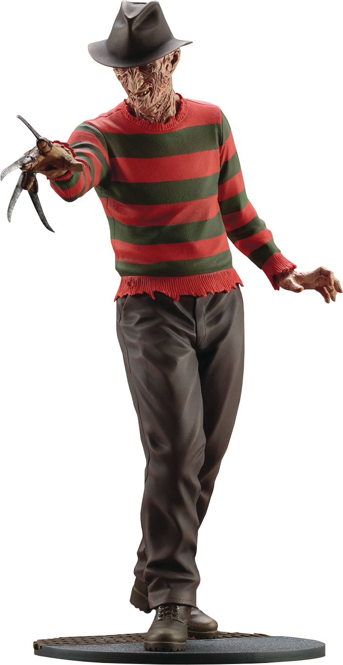 A - Freddy Krueger Statue (704x1365), Png Download