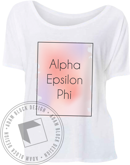 Alpha Epsilon Phi Watercolor Tee - Sigma Nu Snake Shirt (464x585), Png Download