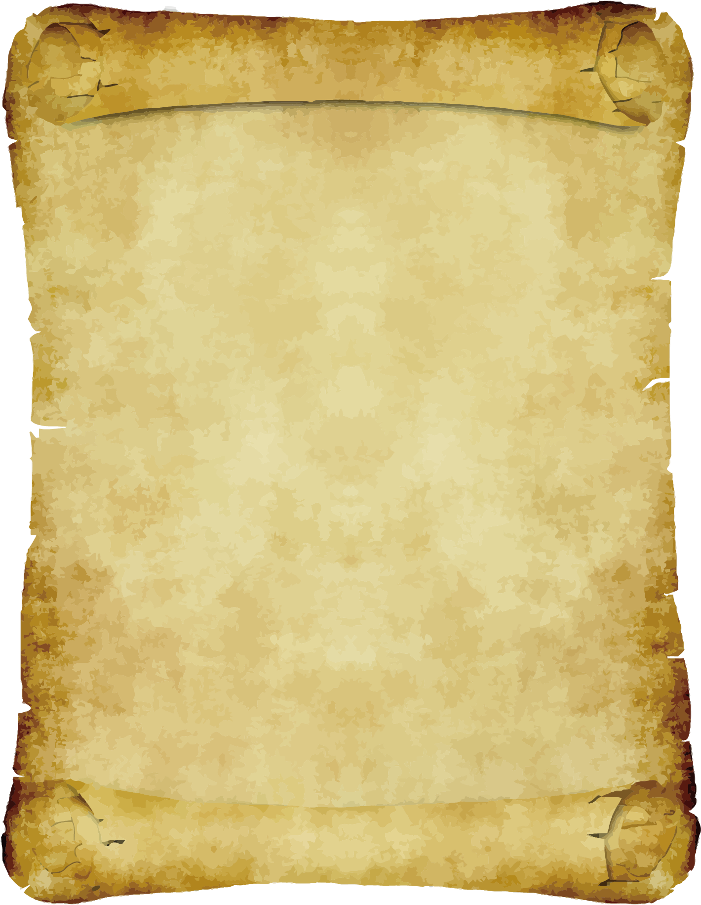 Material Transprent Free Download - Parchment Paper Scroll (2083x2083), Png Download