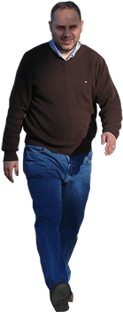 Imagenatives 0033 Man Walking Cutout - Picture People (350x350), Png Download