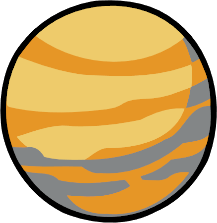 Cozy Ideas Planets Preschool Pencil And In - Venus Planet Clipart Png (438x450), Png Download