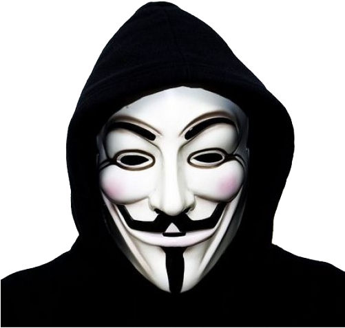 Anonymous Mask Png Image - Anonymous Mask Png (500x500), Png Download