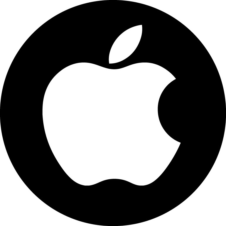 Apple Logo Black Rounded Png Image - Apple Png Transparent Logo (770x770), Png Download
