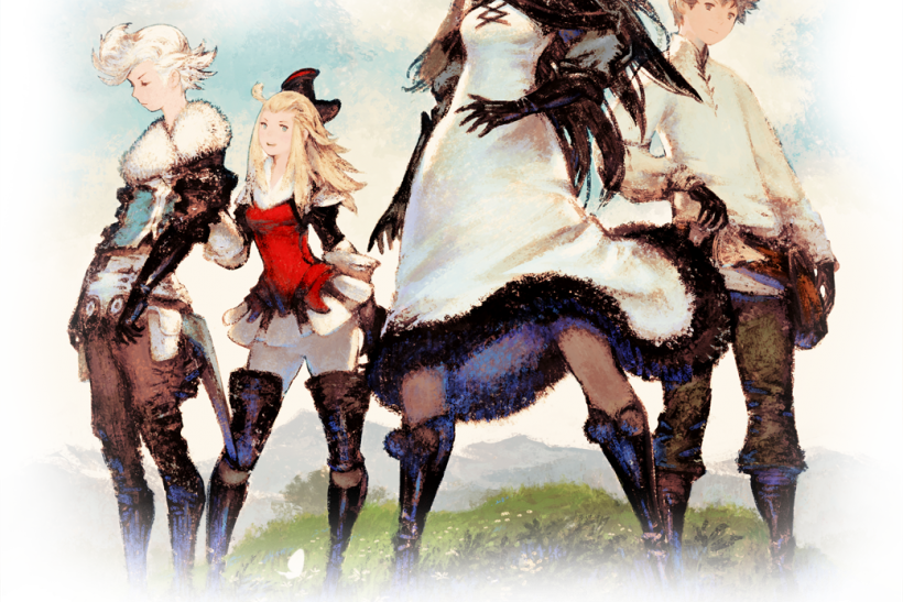 Bravely Default Cast - 4 Hero Of Light (820x547), Png Download