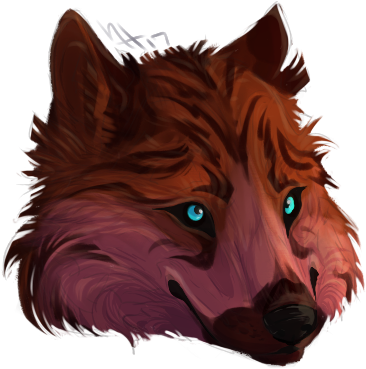 Wolf Head Practice [painting] - Lion (400x400), Png Download