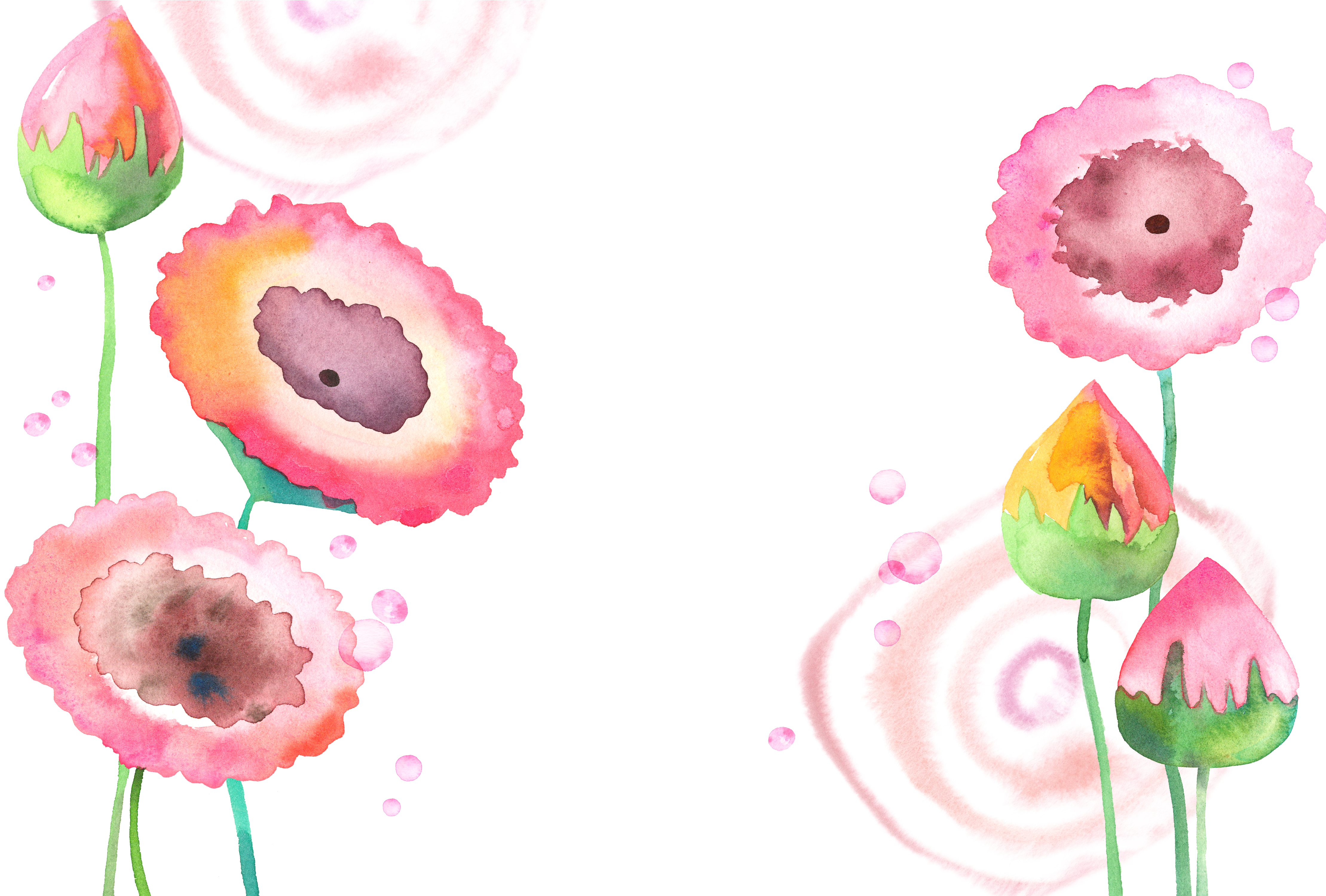 Vector Royalty Free Library Flowers Painting Lotus - Watercolor Flower Watercolour Png (4500x3000), Png Download
