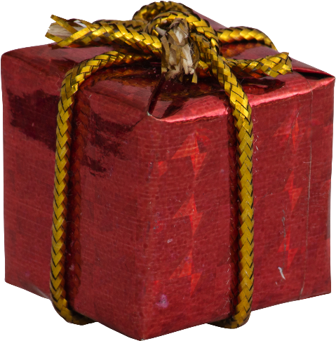 Little Gift Box Christmas Ornament Png - Little Present Png (800x600), Png Download