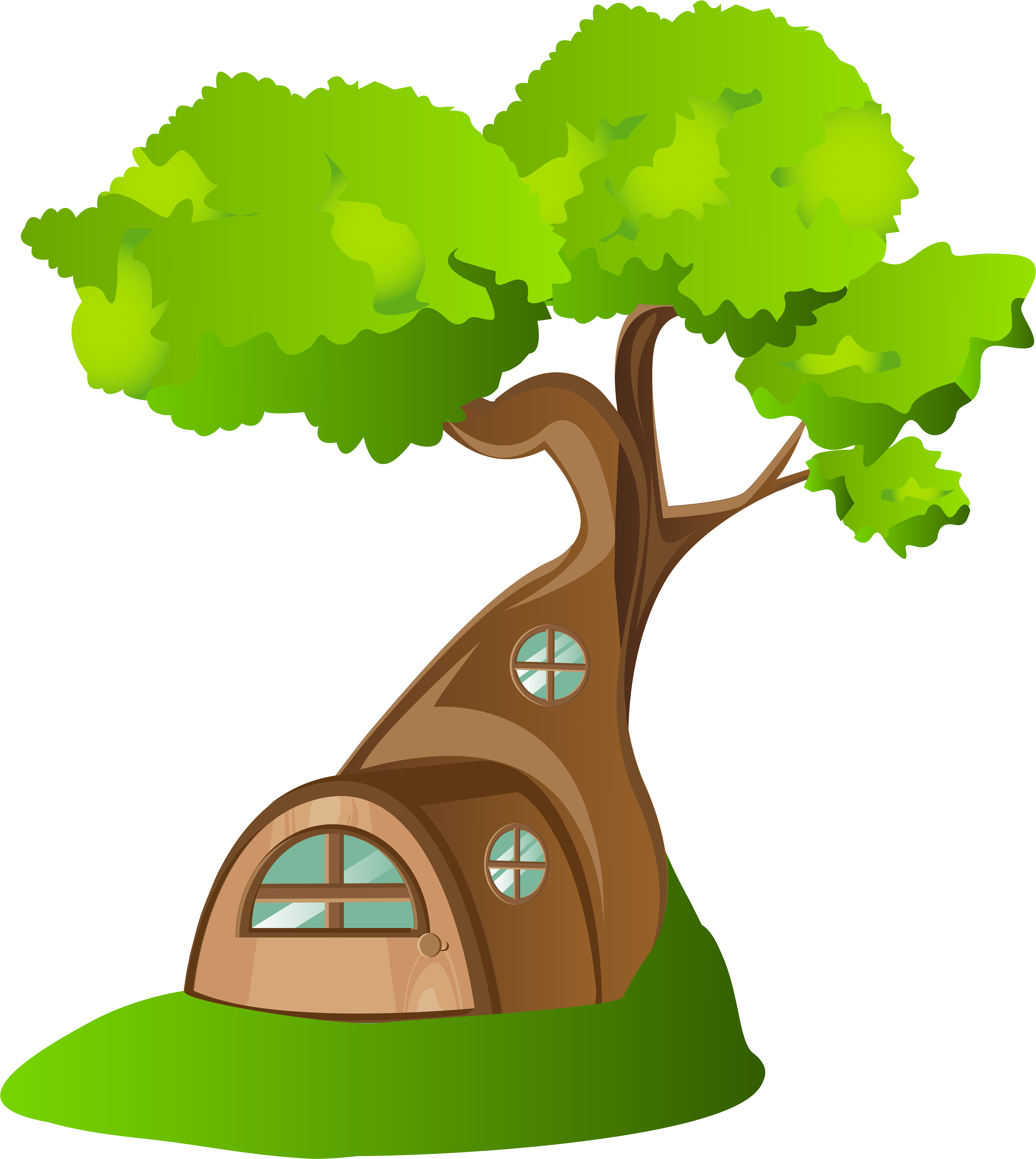 Tree House Clipart Png (5417x6000), Png Download