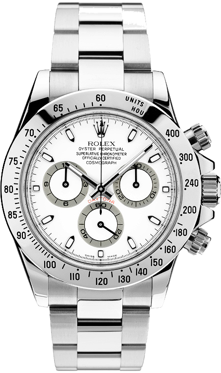 Rolex Oyster Perpetual Cosmograph Daytona White (445x750), Png Download