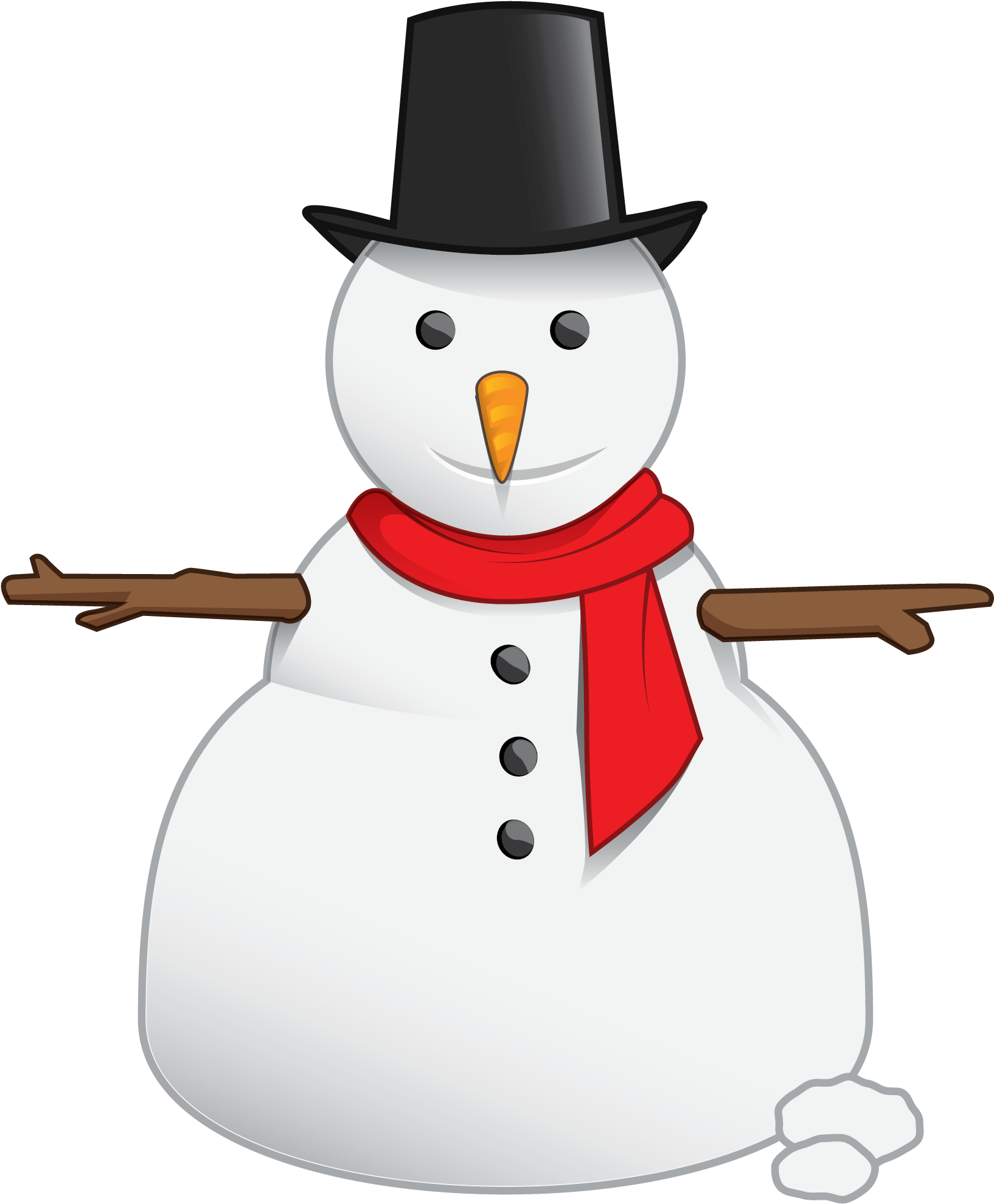 Snowman Png Image - Clip Art (2078x2409), Png Download