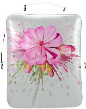 Pink Flower Color Splash - Color Eruption Earring Circle Charm (500x500), Png Download