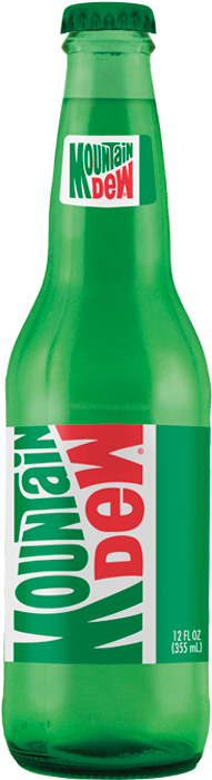 Mtdew Sugar 12ozg - Mountain Dew Throwback Bottles (300x700), Png Download