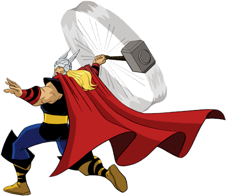 Thor Png Transparent Images, Pictures, Photos - Marvel Avengers: Earth's Mightiest Heroes! Vol. 4 (dvd) (448x395), Png Download