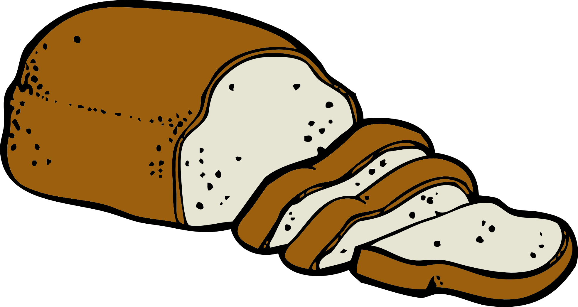 Loaf Of Bread Png - Bread Clipart (1969x1046), Png Download