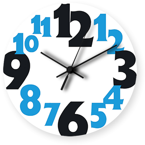 Numbers Printed Wall Clock - Bell Schedule Clip Art (600x700), Png Download