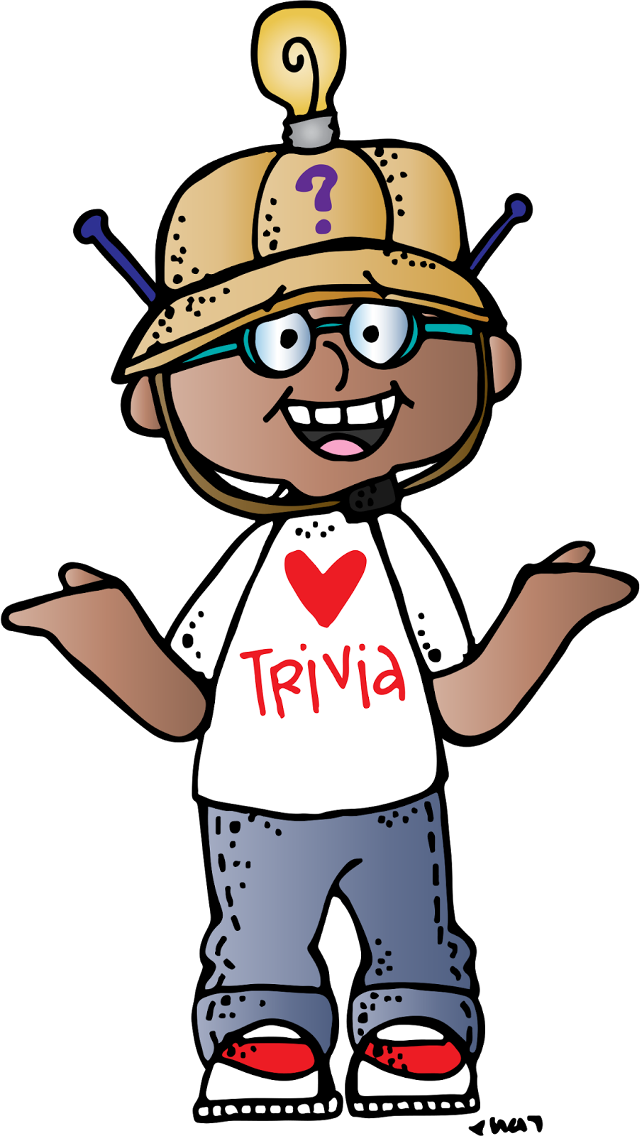 National Trivia Day Clip Art Jpg Black And White Download - Melonheadz Trivia (905x1600), Png Download