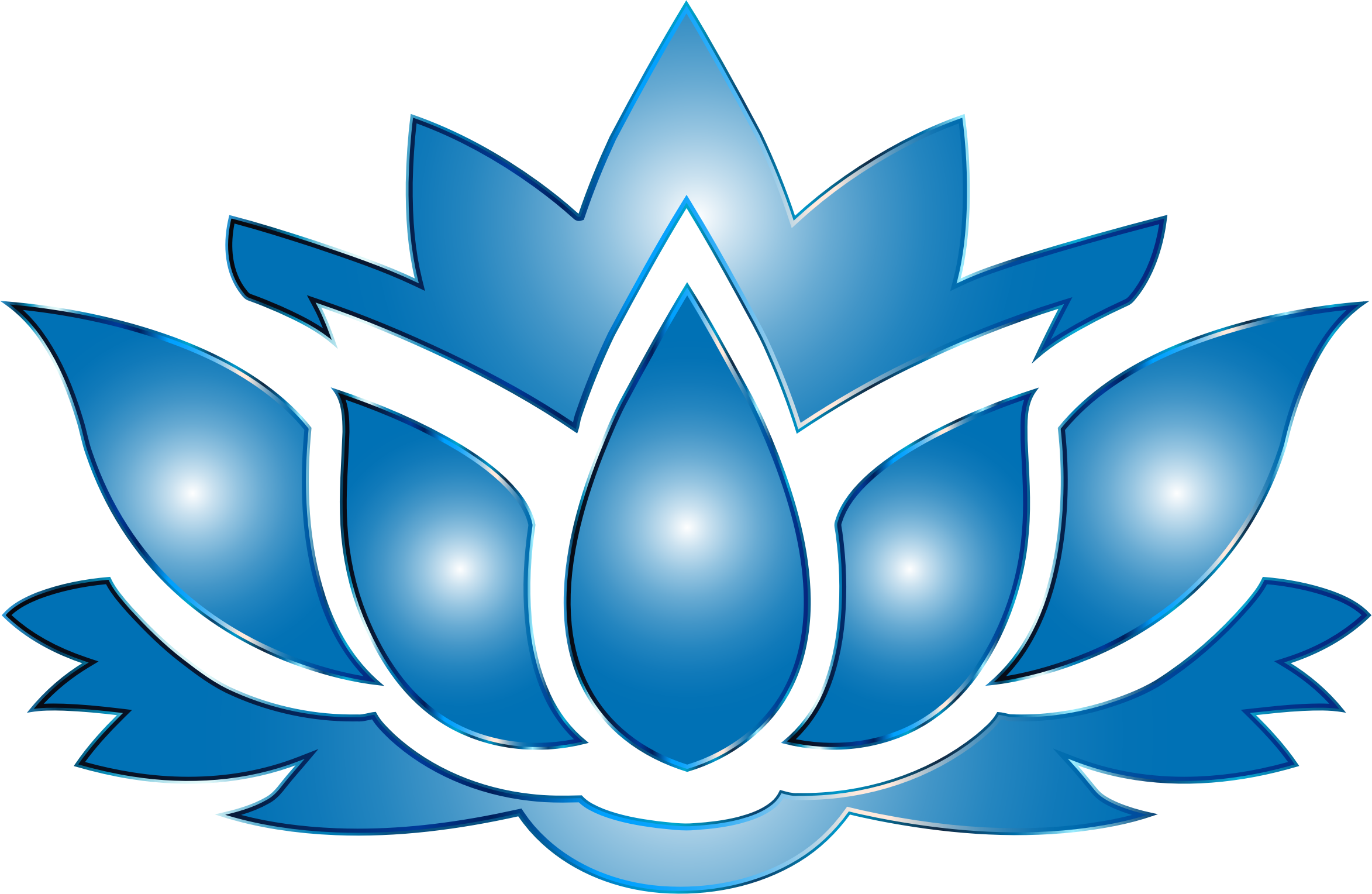 This Free Icons Png Design Of Ultramarine Lotus Flower (2346x1528), Png Download