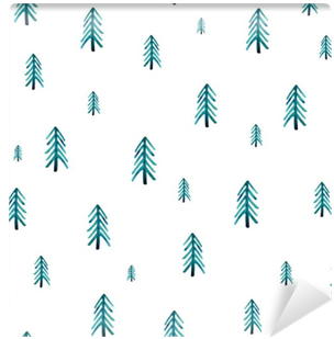 Seamless Watercolor Forest Pattern - Pattern (400x400), Png Download