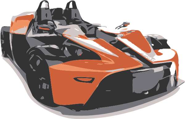Clip Art Race Car Free Clipart - Ktm X Bow (600x387), Png Download