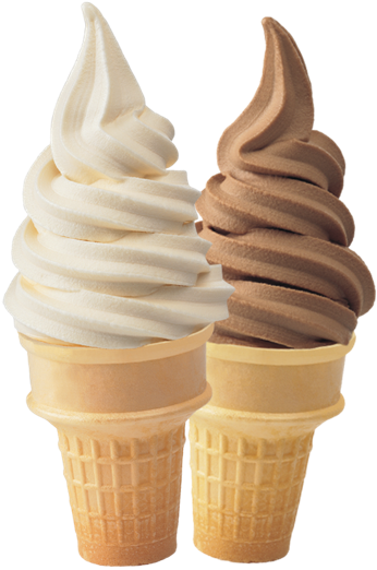 It Also Contains A Ton Of Emulsifiers And Stabilizers - Soft Serve Ice Cream Cone Png (500x640), Png Download