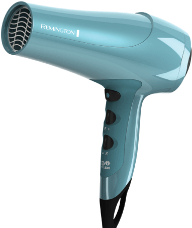 Hairdryer Png Image - Remington Hair Dryer Blue (400x460), Png Download
