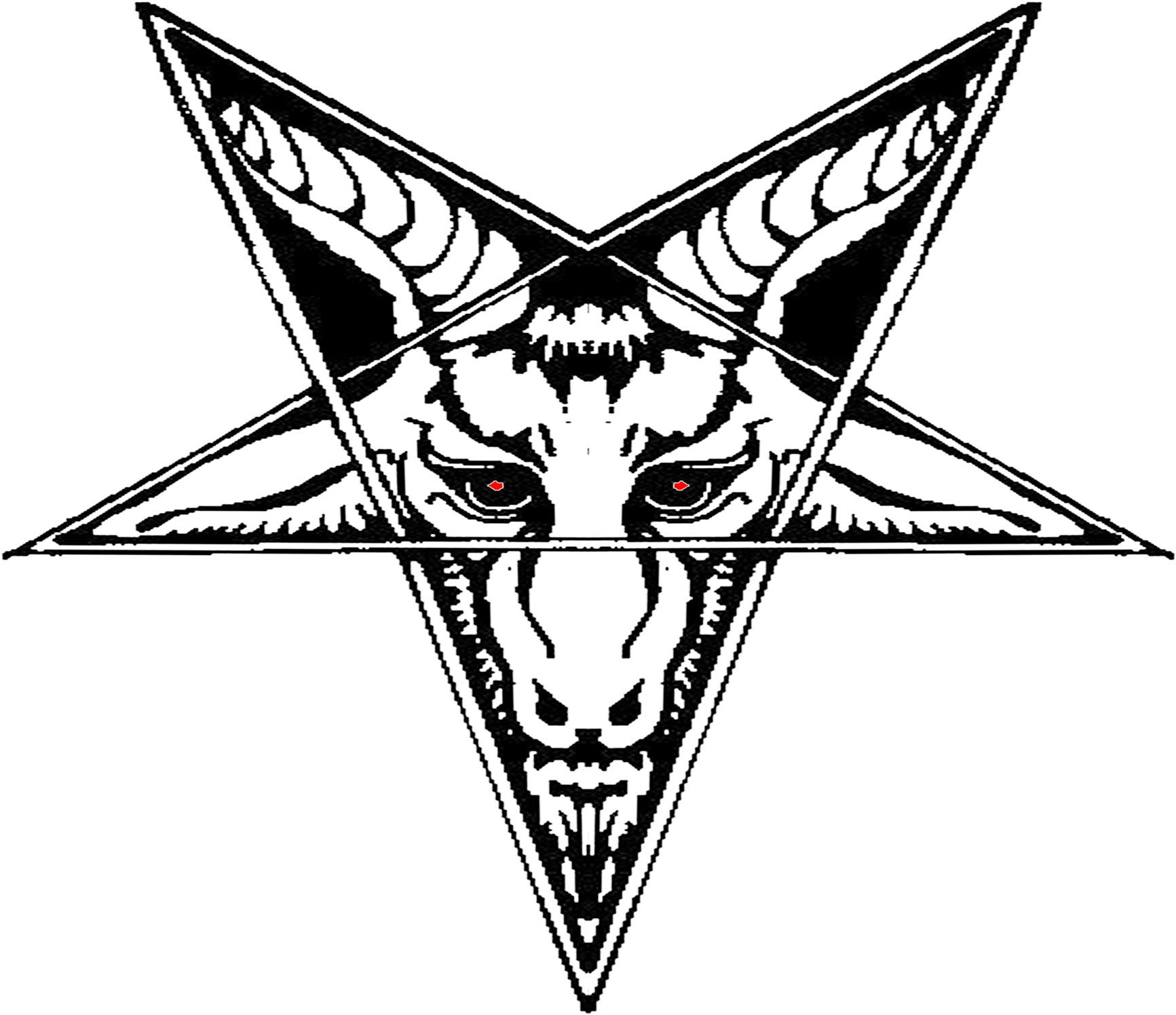 Clipart Resolution 2000*1739 - Satanic Goat Head Png (2000x1739), Png Download
